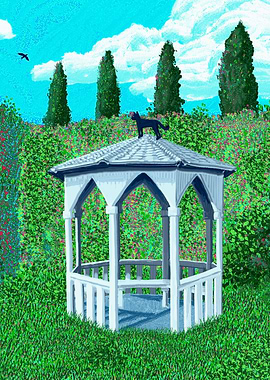 The watcher on the gazebo