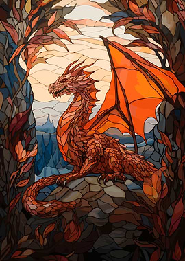 Stained Glass Dragon