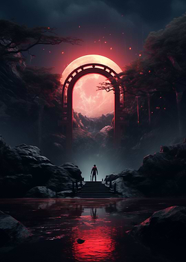 Dark Fantasy Surreal Gate