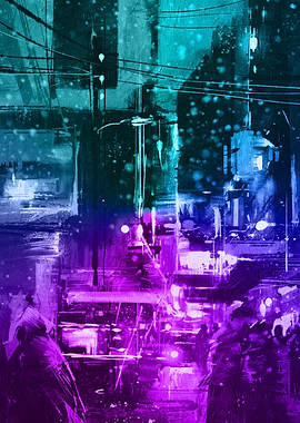 City Street Painting