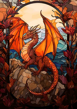 Stained Glass Dragon
