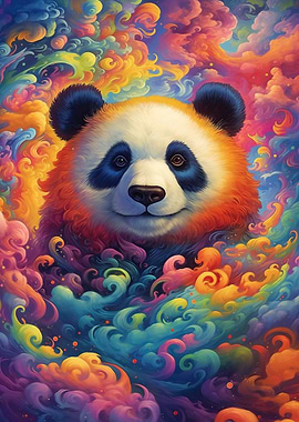 Panda up in the Clouds