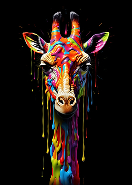 Rainbow Giraffe