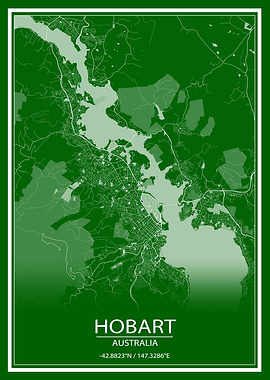 Hobart Australia Green Map