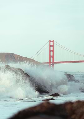 Waves and the Golden Gate