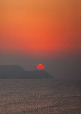 Perfect sunset in Lima