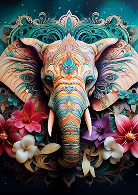 Mandala Elephant 02