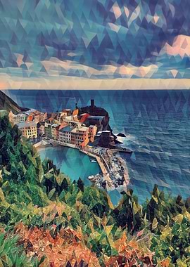 Cinque Terre shoreline