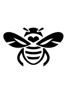 Bee Stencil Design