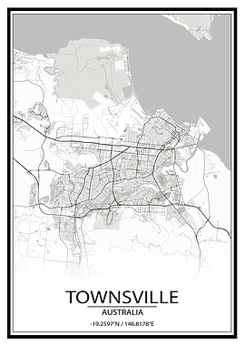 Townsville White City Map