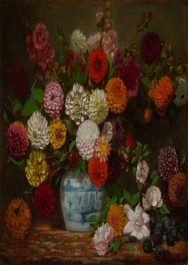 Still Life with Dahlias