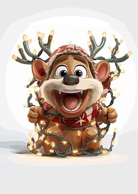 santa in Christmas tree