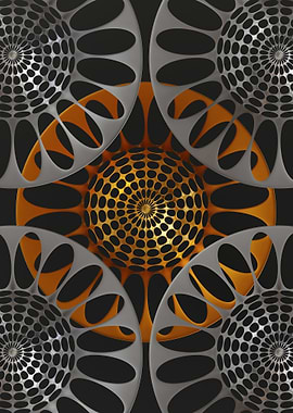 Abstract Gold and Silver