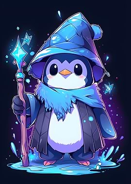Penguin Wizard Magic