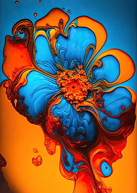 Flower Alcohol Ink Style 1