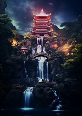 Fantasy Temple in Japan