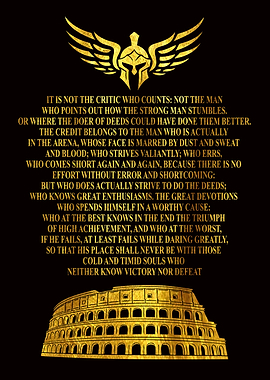 The Man in the Arena Spart