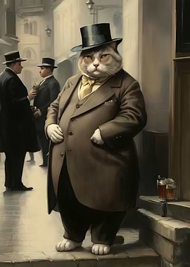 Fat Mafia Cat