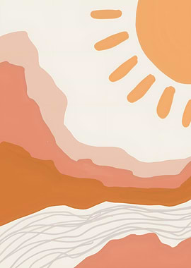 Abstract Pastel Earthy