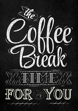 Coffee Quote Text Art