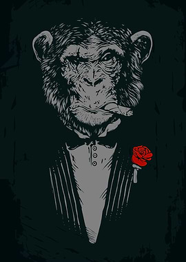 Monkey with cigar