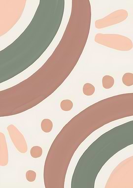 Abstract Pastel Earthy