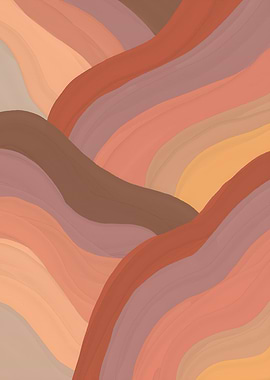 Abstract Pastel Earthy