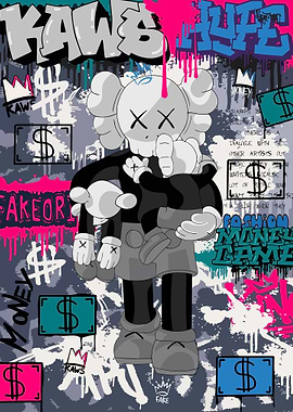kaws オリジナルフェイク ポスター Kaws Original Fake | Work | Ideal Leida
