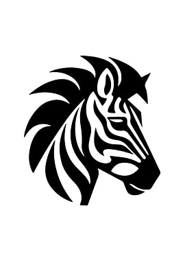 Zebra Stencil Design