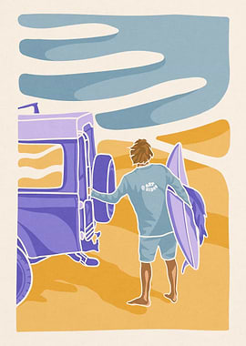 Checking some waves surf