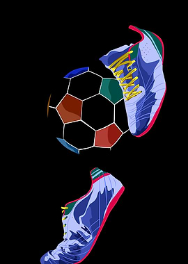 football in pop art