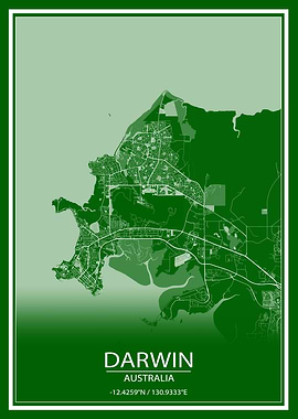 Darwin Australia Green Map