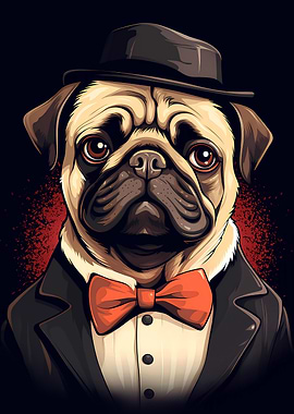 Well Dressed Gentleman Pug