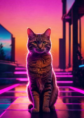 Cat cyberpunk