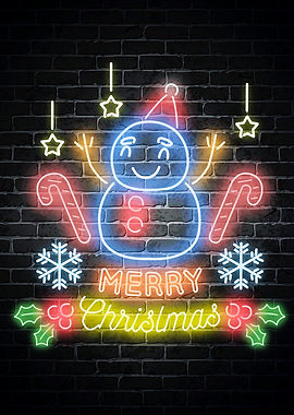 Merry Christmas neon