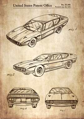 Classic car 1970 patent