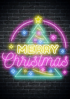 Merry Christmas neon