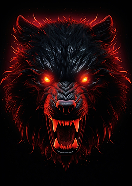 Bear Red And Black Animals