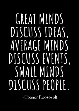 Great minds discuss ideas