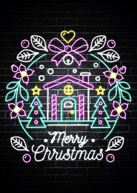 Merry Christmas neon