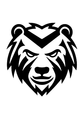 Bear Stencil Design