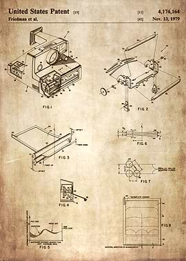 Vintage onestep camera pat