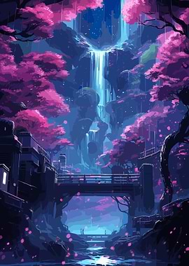 cherry blossom japan art