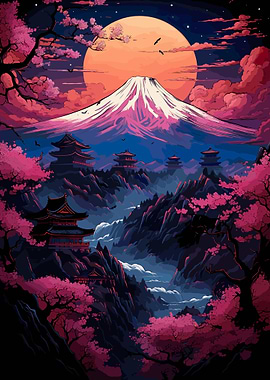 cherry blossom japan art