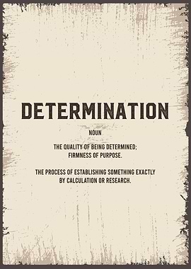 determination