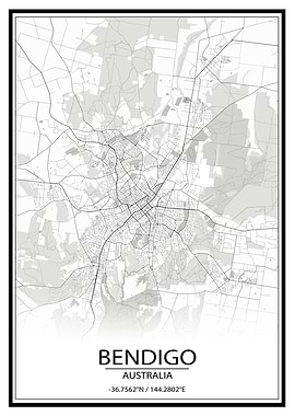 Bendigo AUS White City Map