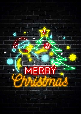 Merry Christmas Neon Li