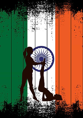 Trainer helps a young woma