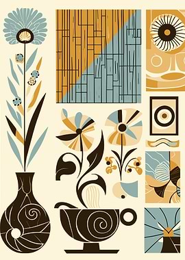 Art Deco Floral Style