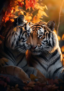 Valentines Day Tigers Love